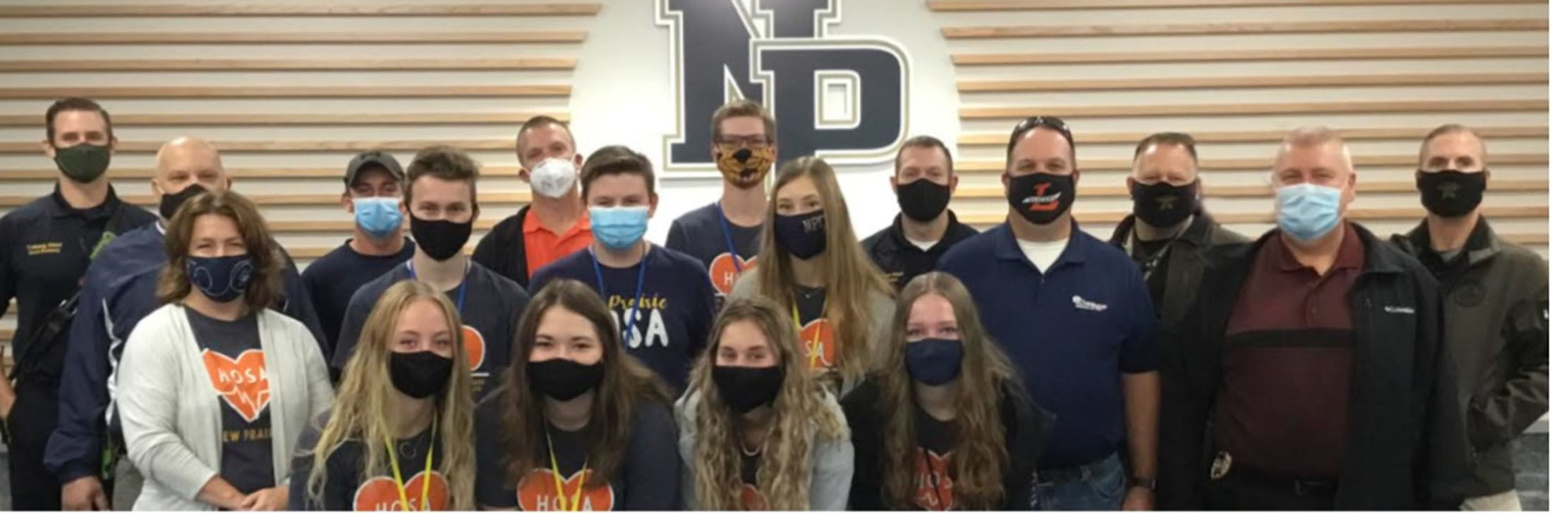 HOSA students welcome first responders to NPHS